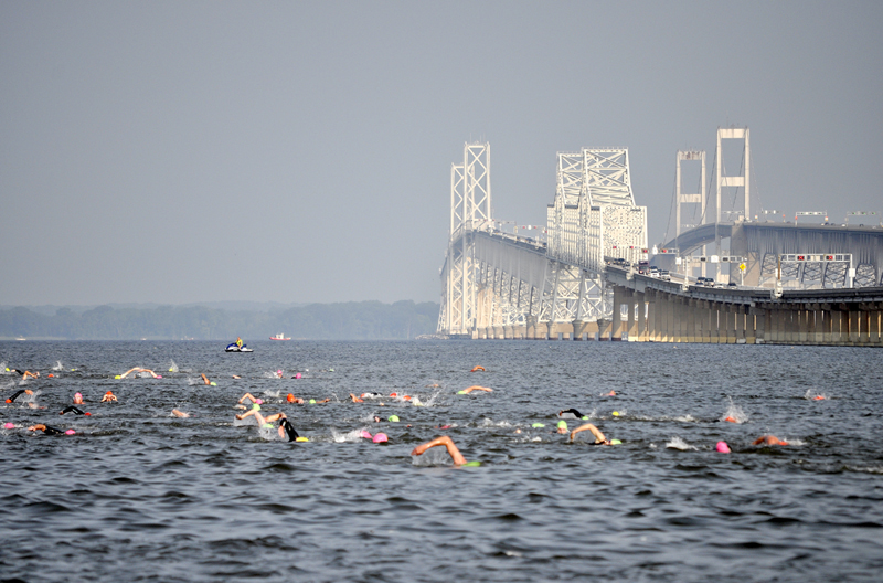 More than 600 swimmers participated. (News21 Photo by Brian Hooks.)